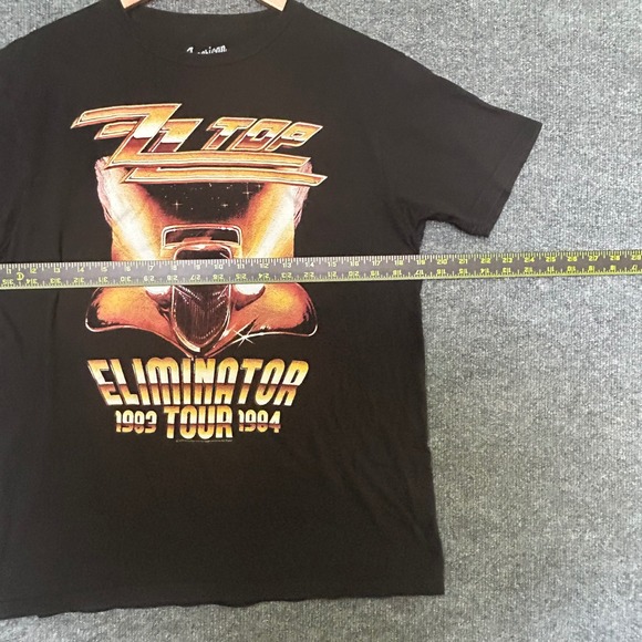 ZZ Top Eliminator Tour 1993 1994 Black Graphic T Shirt Mens M American Classics - Picture 5 of 5